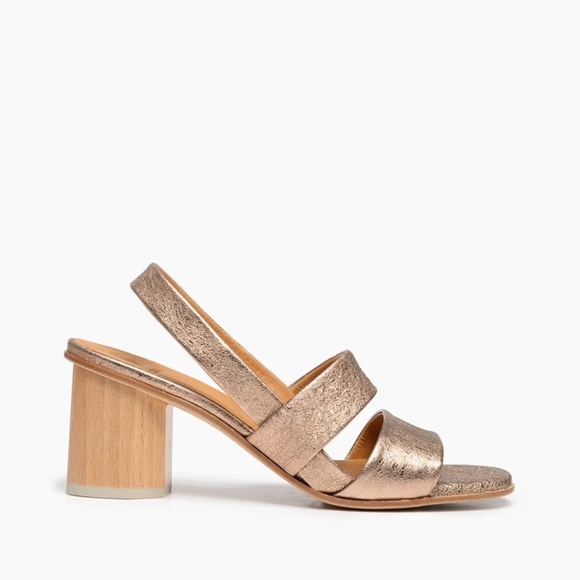 COCLICO Shoes - Coclico Barbel Heel - Rose Metallic Leather